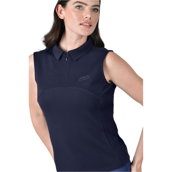 2026 WeatherBeeta Womens 37.5 Sleeveless Polo T-Shirt 1029992 - Navy